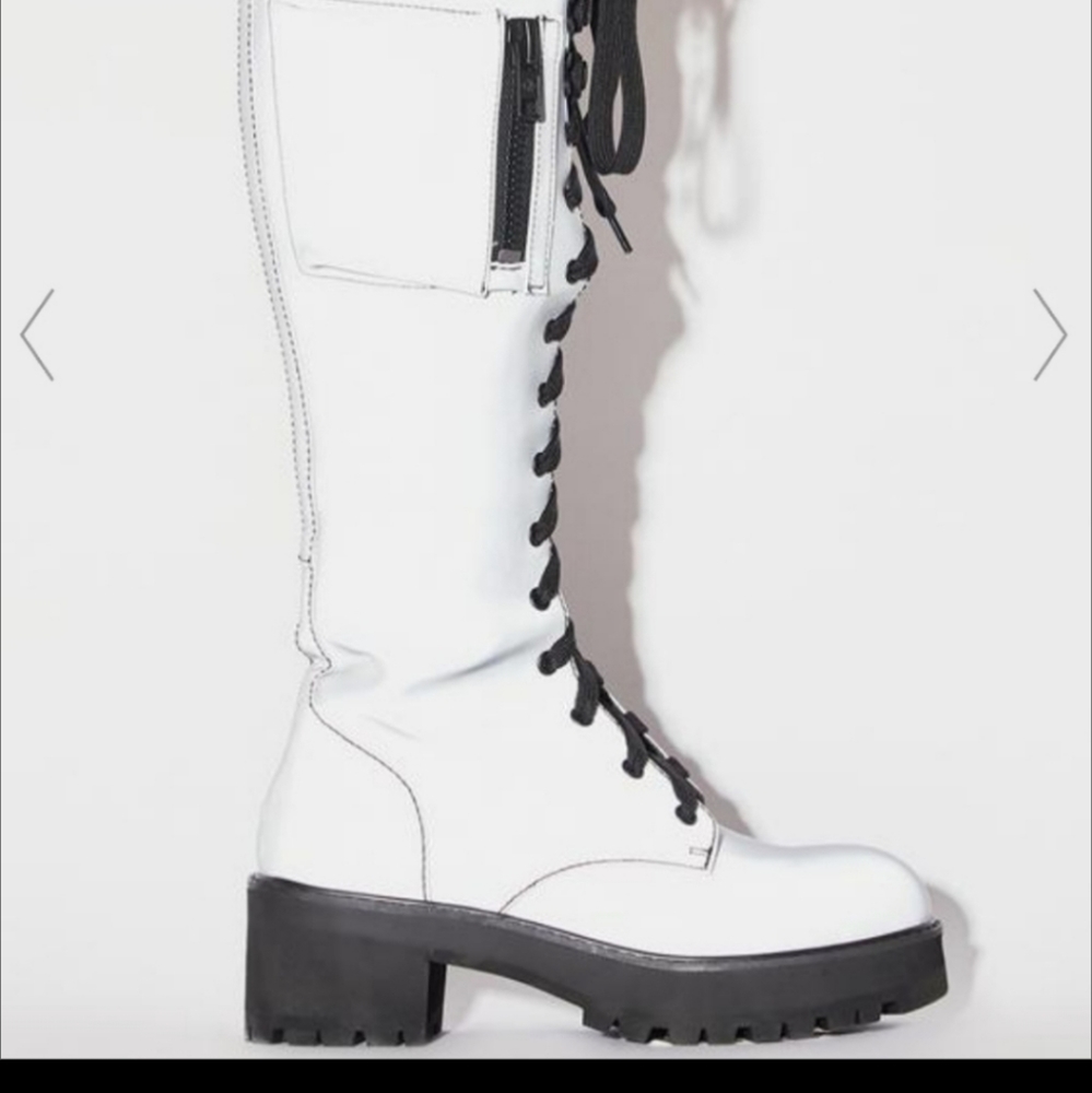 Dollskill Silver Boots 8